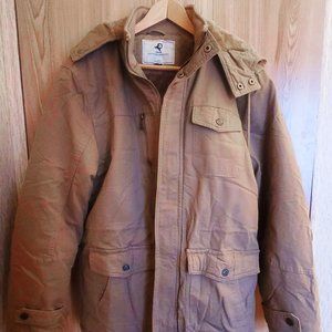 UOIUXC Men's Lined Parka with Removable hood